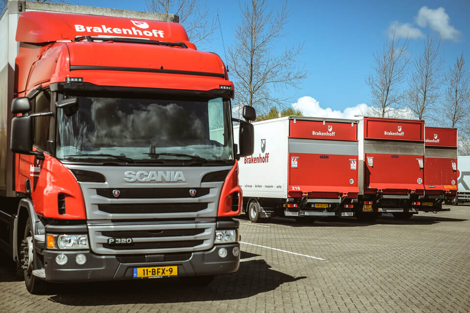 Logistiek transport vrachtwagen